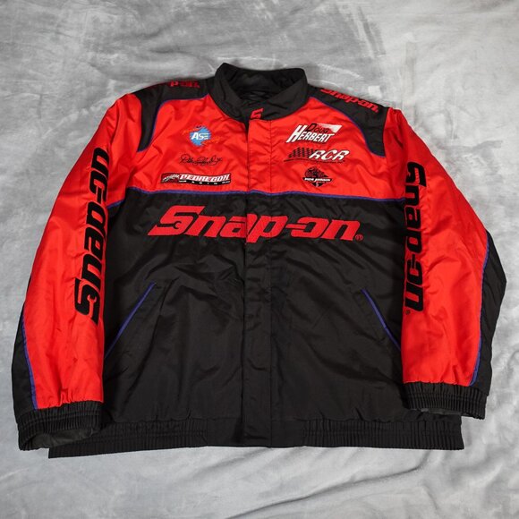 Snap Racing Jacket Snap On | Jackets & Coats | Snap On Quilt Lined Racing Jacket Mens 2xl ...